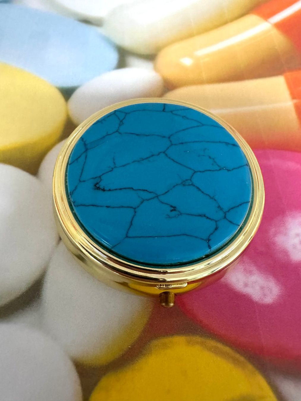 Minerali & Pietre curative: Pillendose/  Türkenit Platte – Nuovo (secondo la descrizione) da Biberist venduto da tl-schmuck
