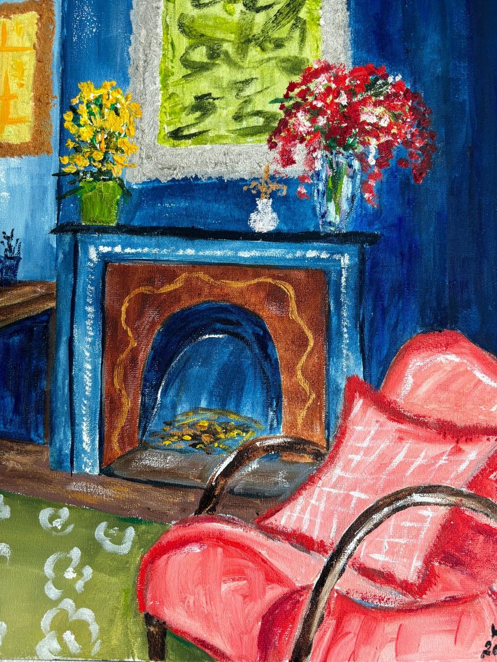 Gemälde: Gemütliches Wohnzimmer, Ölbild, Unikat – Neu (gemäss Beschreibung) aus Cham von Felha 2