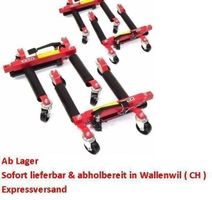 06173 - 4x PKW Rangierhilfe 12" Rangierroller Wagenheber