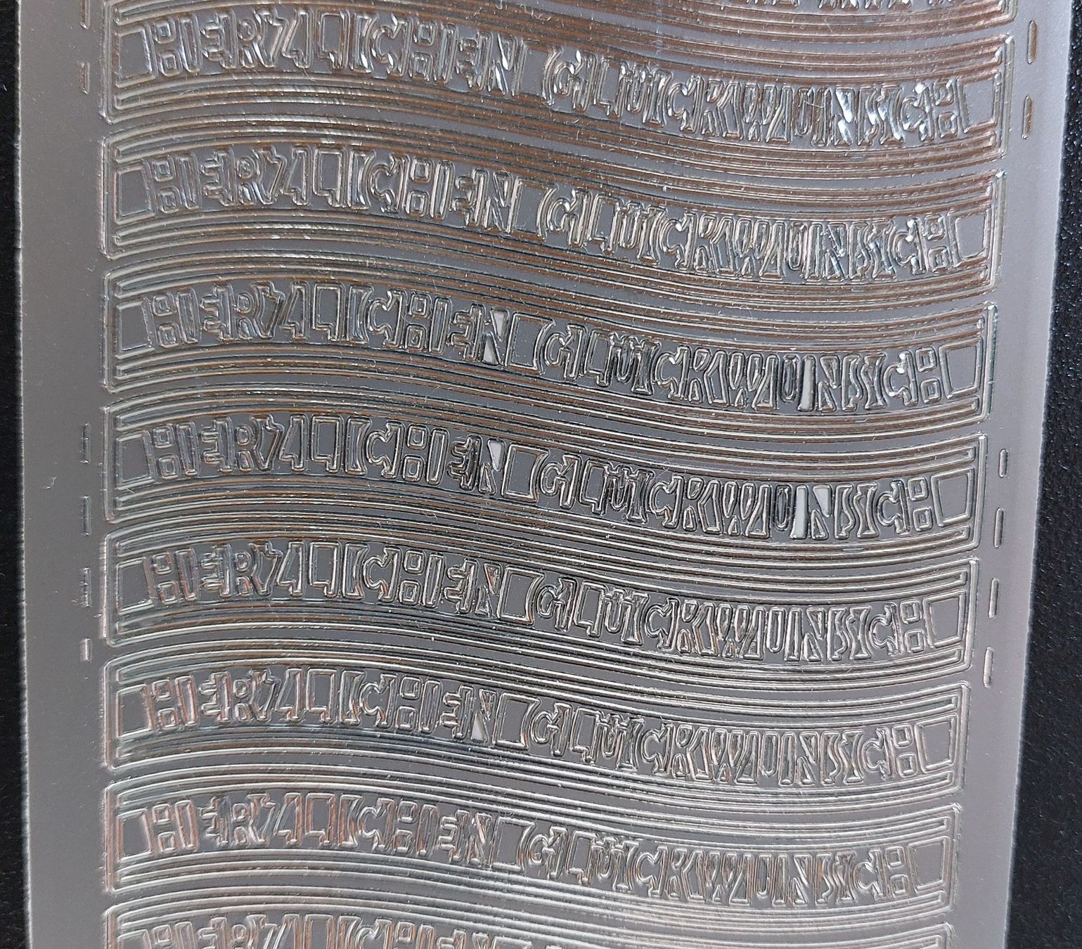 Sticker: Herzlichen Glückwunsch Silber oder Gold / Neupreis Fr. 2.50 – Nuovo e nell'imballaggio originale da Zollikofen venduto da Blackie 3