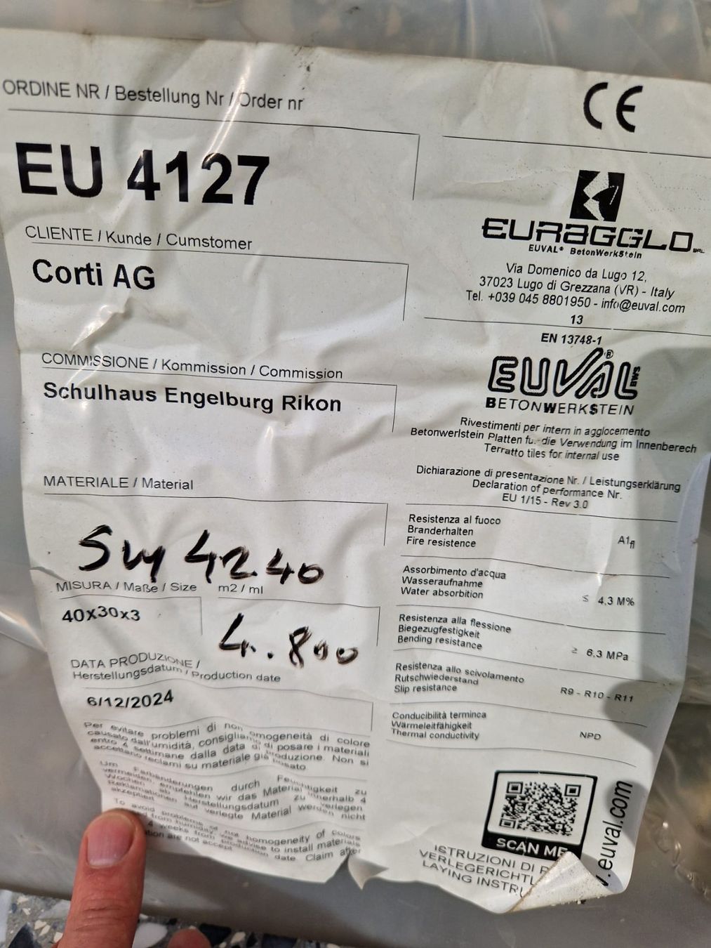 Bodenbeläge: Kunststein-Bodenplatten neu – Neu und originalverpackt aus Neftenbach von Luegauda 3