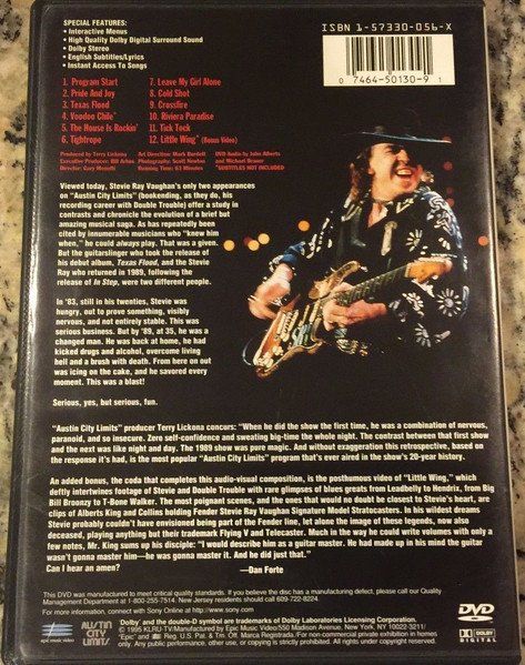 Tutti i DVDs: Vaughan Stevie Ray & Double Trouble: Live Austin Texas DVD – Nuovo e nell'imballaggio originale da Steinhausen venduto da Vilivinili 1