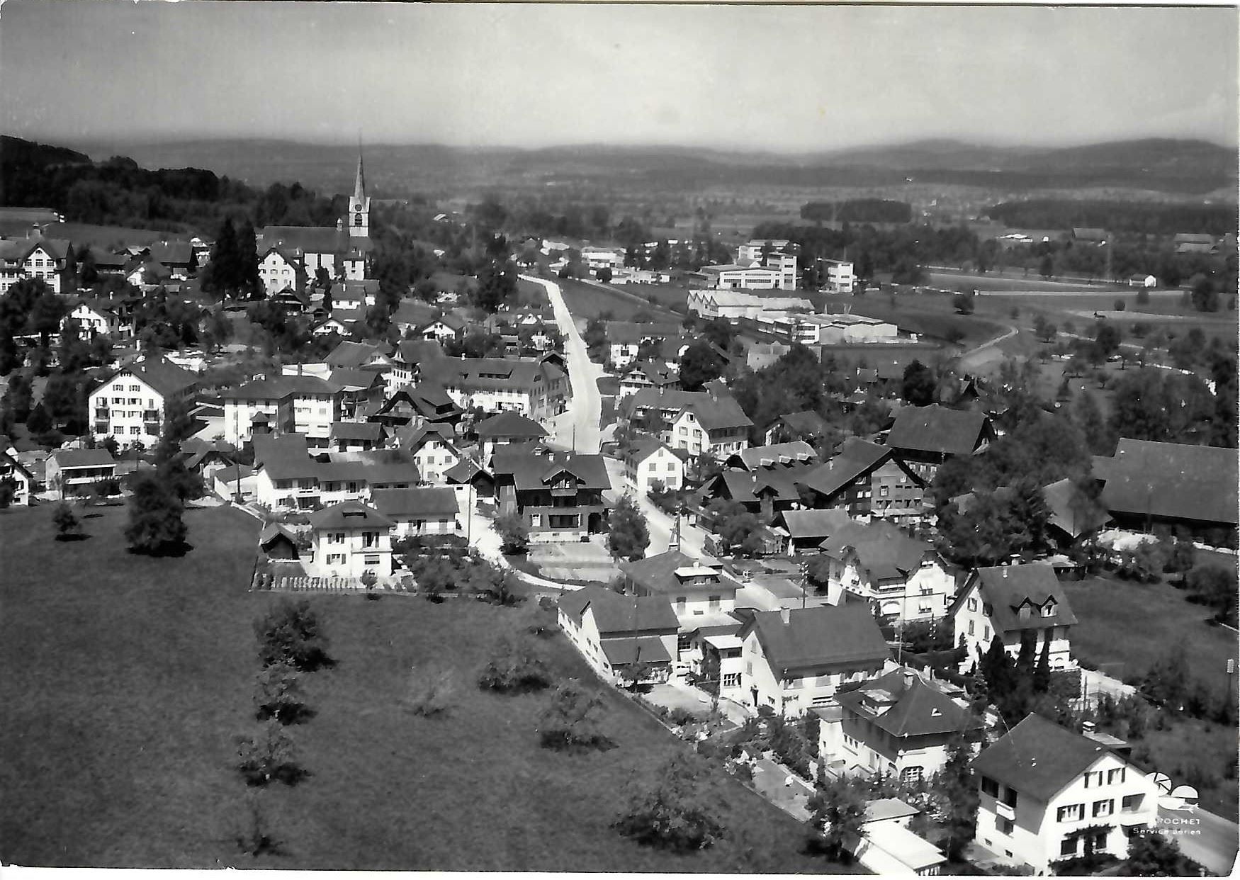 Cartoline postali: Sins AG Flugaufnahme Nr.253 , 1968 – Usato da Solothurn venduto da Bepposol