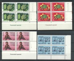 1976, Sonderpostmarken I, Viererblöcke **