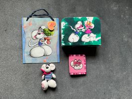 Diddl Koffer,Portemonnaie,Geschenk-Tasche, Schlüsselanhänger