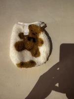 Flauschiges Hunde-Gilet mit Teddybär-Motiv, Grösse xs neu