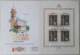 FDC Kleinbogen Landespatronen 1979, 4 x 20.-