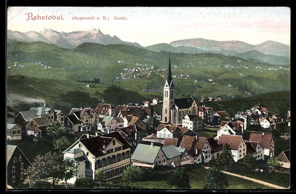 Cartoline postali: AK Rehetobel / Appenzell, Totalansicht – Usato da Berlin venduto da bartko-reher