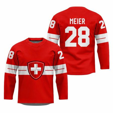 Schweiz Nati Eishockey Jersey Hockey Suisse Timo Meier L