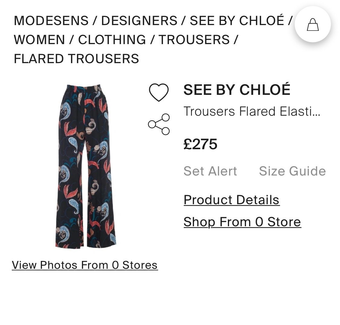 Chloé Pantaloni: CHLOE Hose- wie neu – Usato da Biel/Bienne venduto da Bettyblue22 2