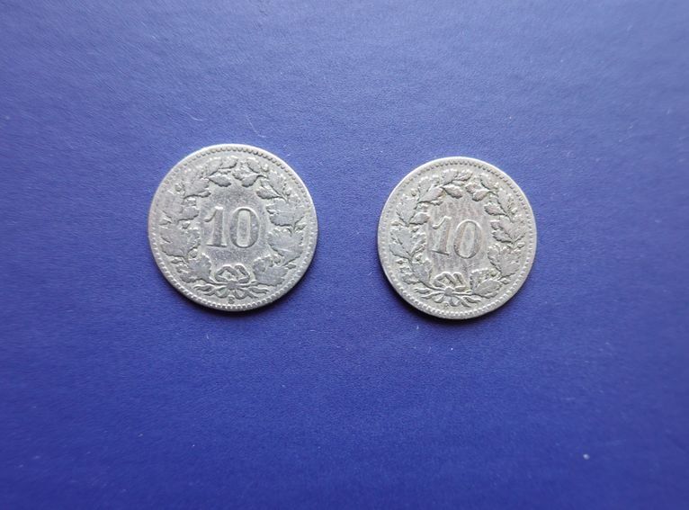 Tutti le monete: Schweizer Zehnräppler 1880 – Usato da Dielsdorf venduto da bonambler 1