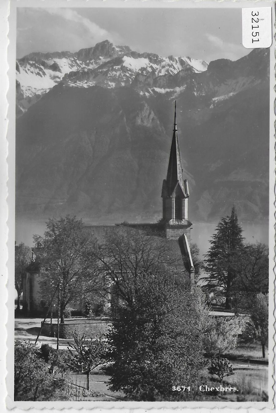 Cartoline postali: Chexbres - Eglise – Usato da Ettingen venduto da Kartenplanet