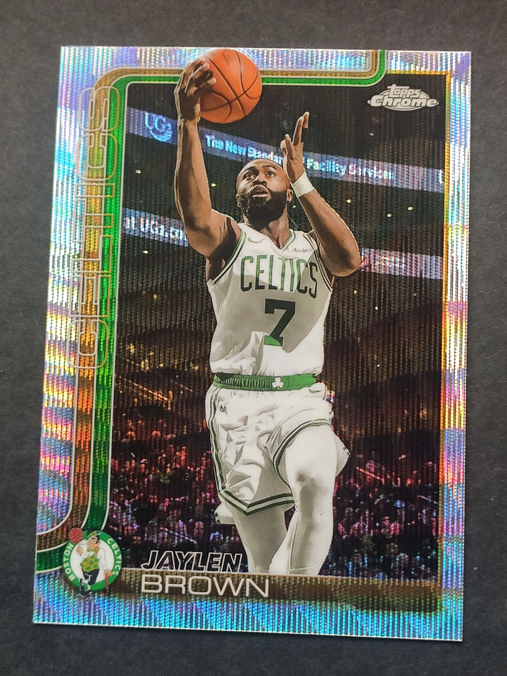 Nba Carte collezionabili: Jaylen Brown Wave Refractor Boston Celtic Topps Chrome 25-26 – Usato da Olten venduto da cweb