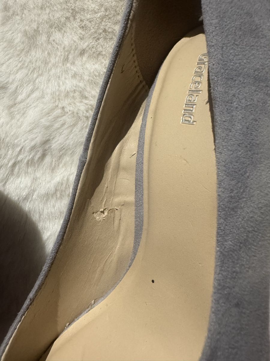 Graceland Damenschuhe: 👠Graceland Pumps, Gr. 35, Wildlederoptik, hellgrau – Neu (gemäss Beschreibung) aus Künten von bel_6wn2 3