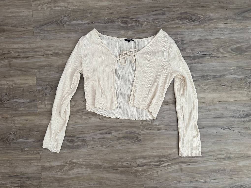 Canottiere & Pantaloni: Cardigan bianco primaverile – Usato da Caslano venduto da Dr.Bread