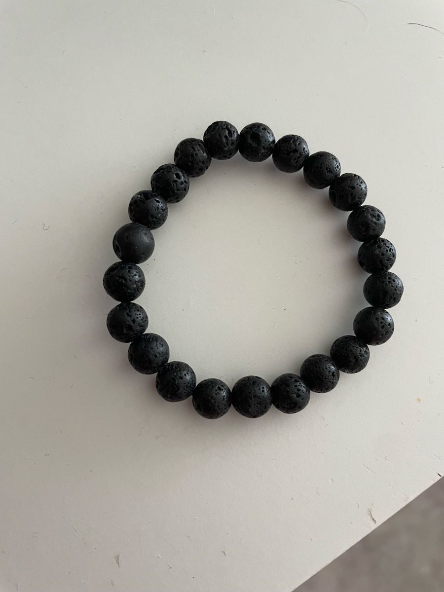 Bracciali & Braccialetti: Bracelet perles de lave corail noir – Usato da Worben venduto da benit.drn 2