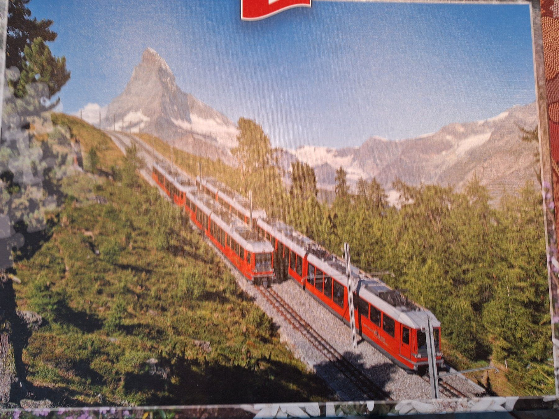 Puzzle: Puzzle  GORNERGRATBAHN VOR DEM MATTERHORN  1000 Teile – Difettoso da Dornach venduto da kurtbahn
