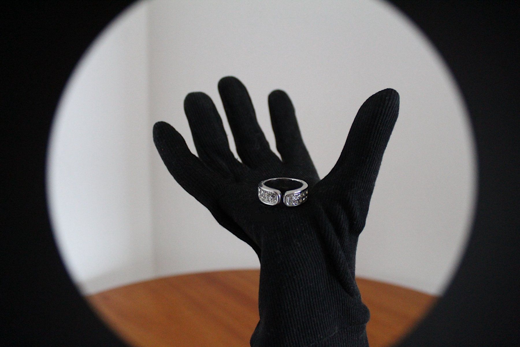 Anelli: Ring mit Strasssteine, Gr. 60 - 19 mm – Usato da Locarno venduto da madame-tus-sauds 2