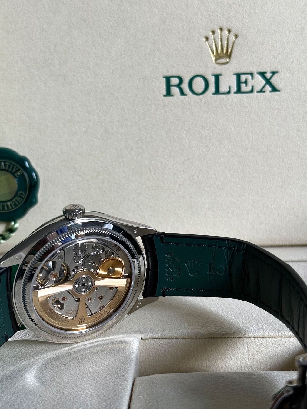 Rolex Orologi: Rolex 1908 Ice Blue Platinum / Ungetragen – Nuovo (secondo la descrizione) da Zürich venduto da Caro911 5