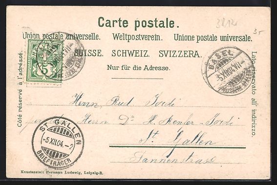 Cartoline postali: Basel, Im Bau begriffene mittlere Rheinb – Usato da Berlin venduto da bartko-reher 1