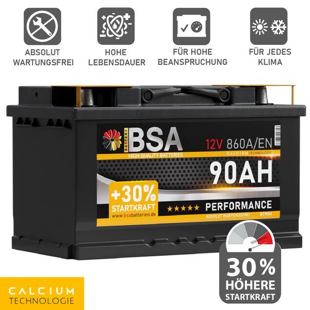 Autobatterie 90Ah 12V 860A/EN Starterbatterie