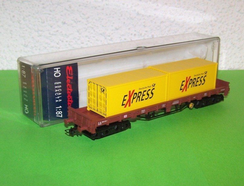 Electrotren Boîte 8 Conteneurs 20' - Modélisme Ferroviaire - NEUF
