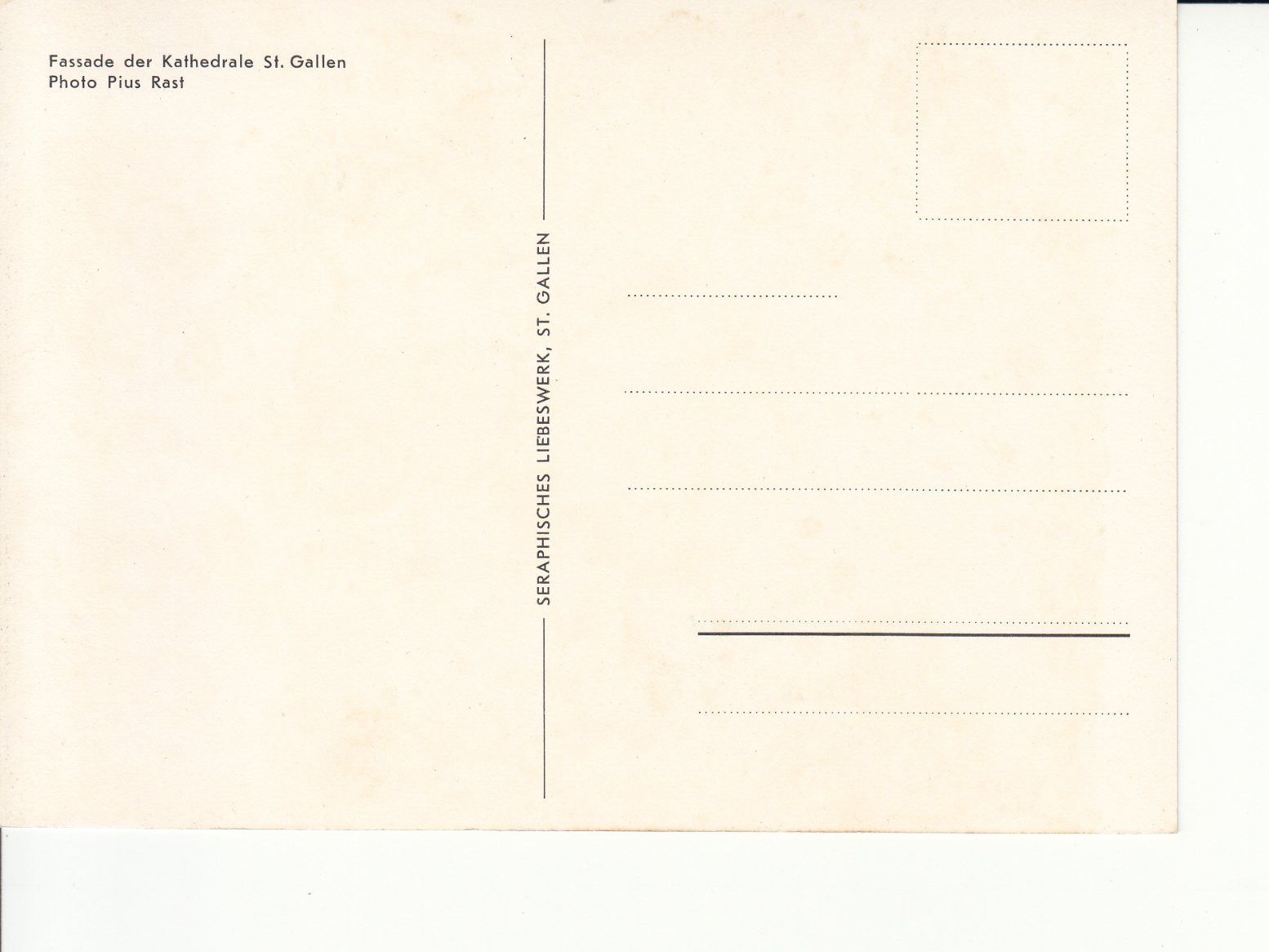 Cartoline postali: St. Gallen Kathedrale ca. 1975 – Usato da Bürglen TG venduto da StampGraf 1