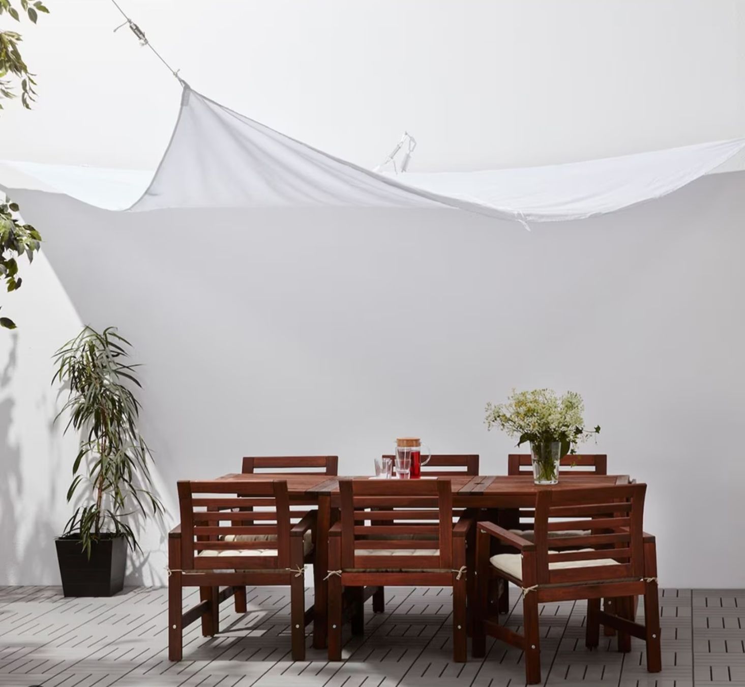 Ikea DYNING Sonnensegel, neuwertig, komplett, 415cm (Gebraucht) in Wattwil  fr CHF 21  mit Lieferung auf Ricardo kaufen