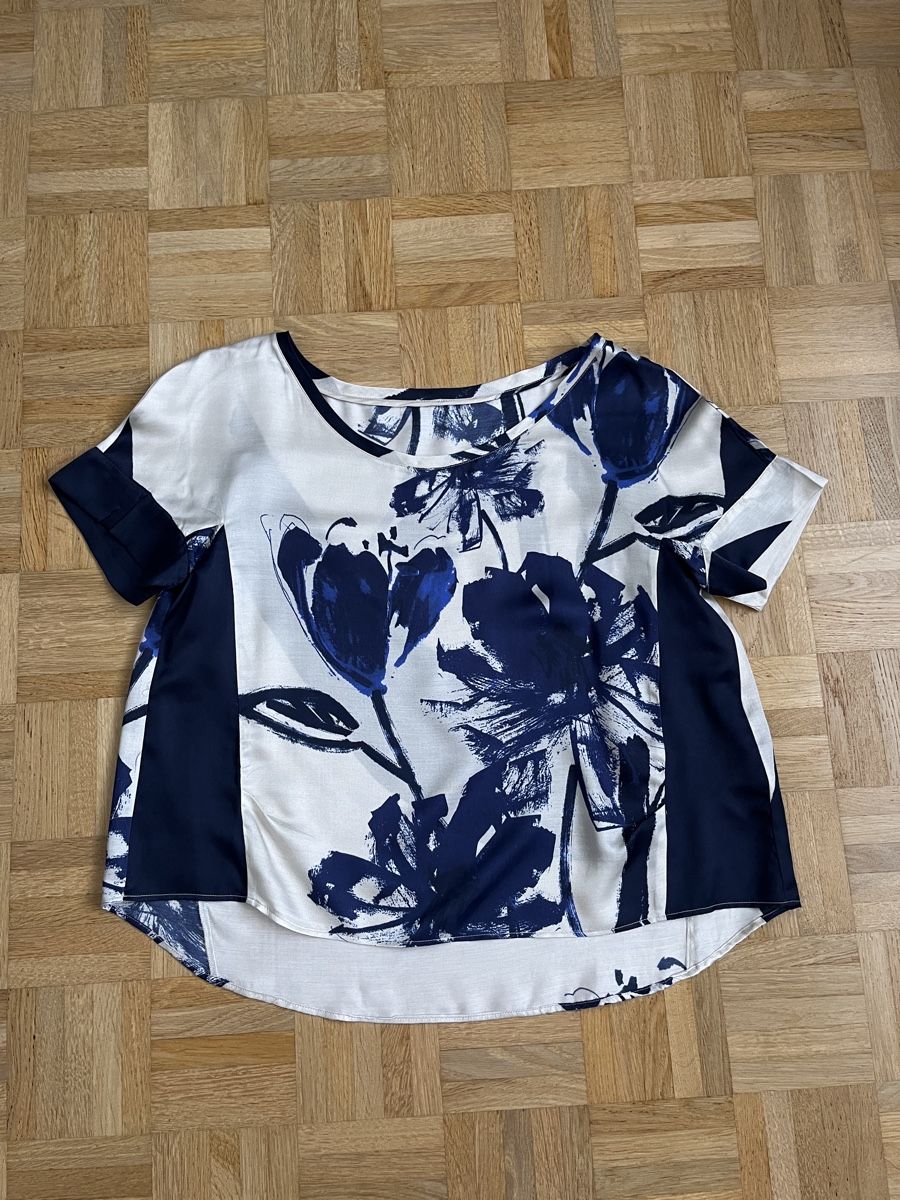 Manila Grace Camicette: Manila Grace Bluse Gr. M Kurzarm Silk Viscose – Usato da Zürich venduto da Kleanthy 2