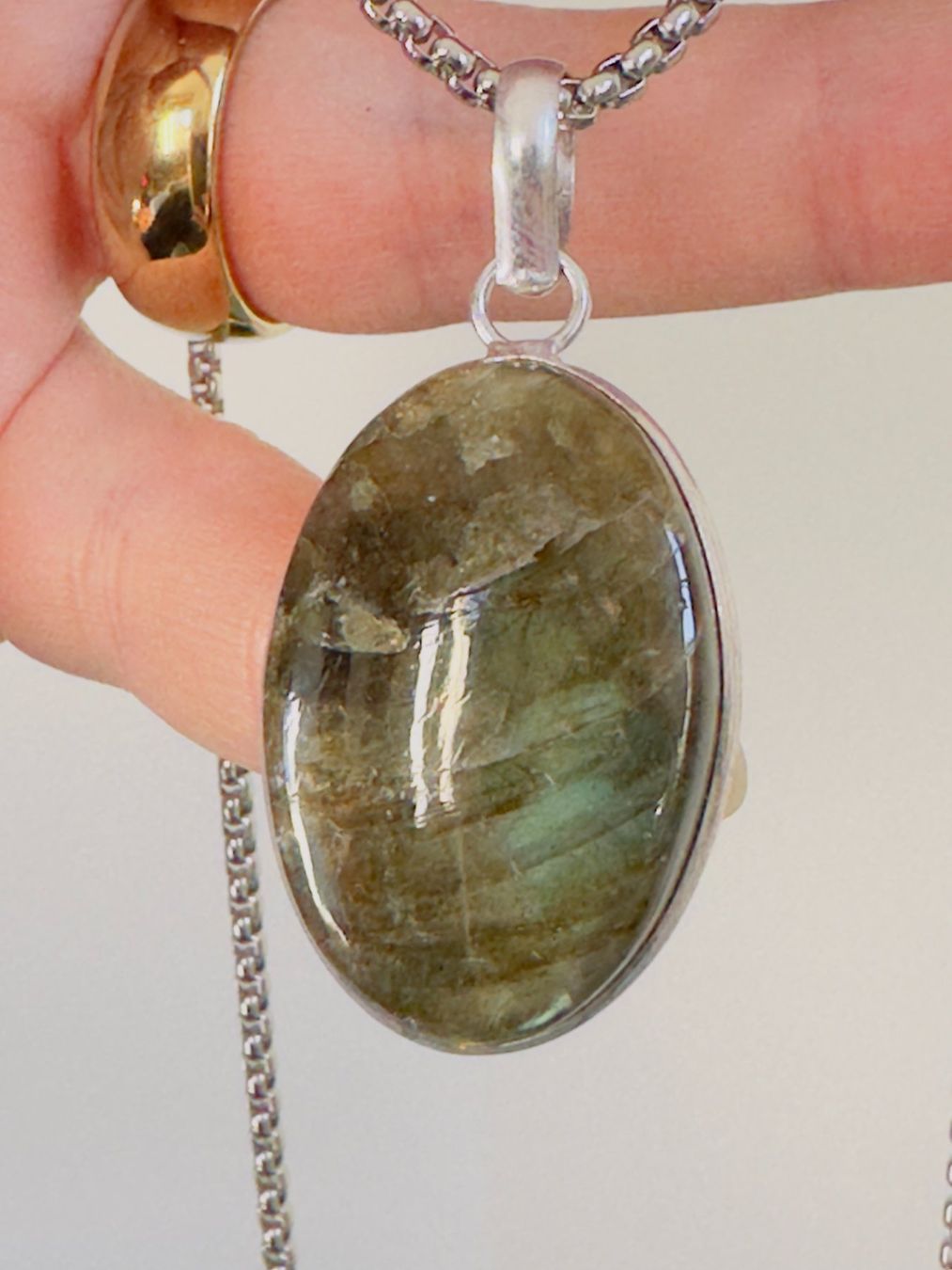 Catenine: Fashionable labradorite necklace – Nuovo e nell'imballaggio originale da Genève venduto da AGBERG 8