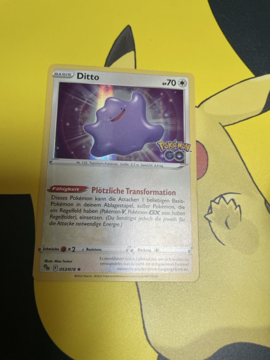 Pokémon Carte collezionabili: Ditto Holo 053/078 Pokemon Go – Usato da Bazenheid venduto da Toulouse12