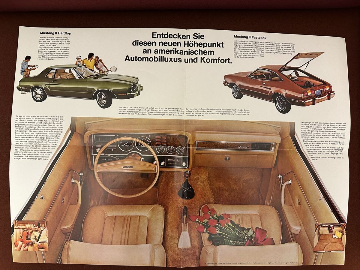 Ford Documenti: Prospekt des Ford Mustang II – Usato da Bern venduto da 3636-agb 1