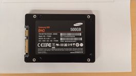 Samsung SSD 840 Series 500 GB gewipt