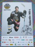 HC LUGANO EISHOCKEY VALENTIN WIRZ SPIELER-AUTOGRAMM ANTIK