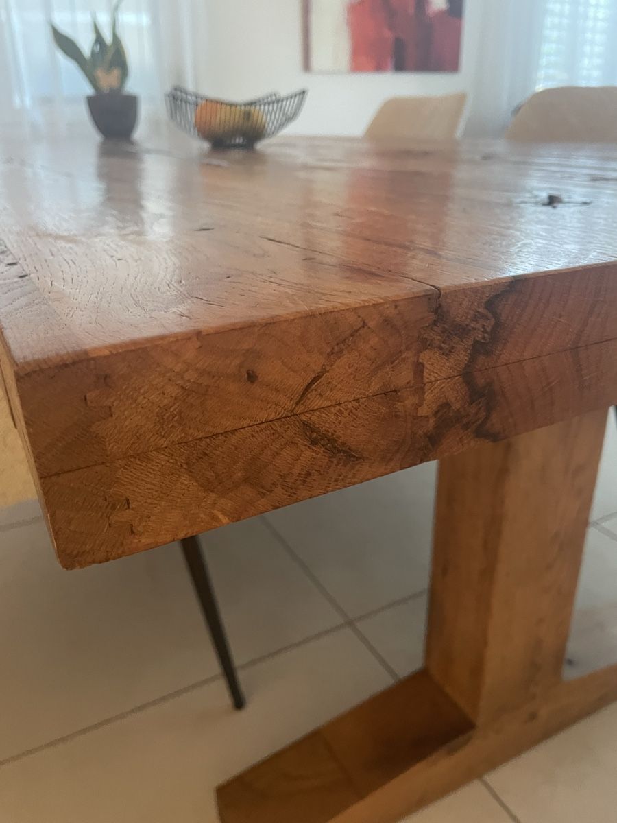 Tavoli: Esstisch aus massiver Sumpfeiche - 220x100cm – Usato da Marthalen venduto da H1tsch 4