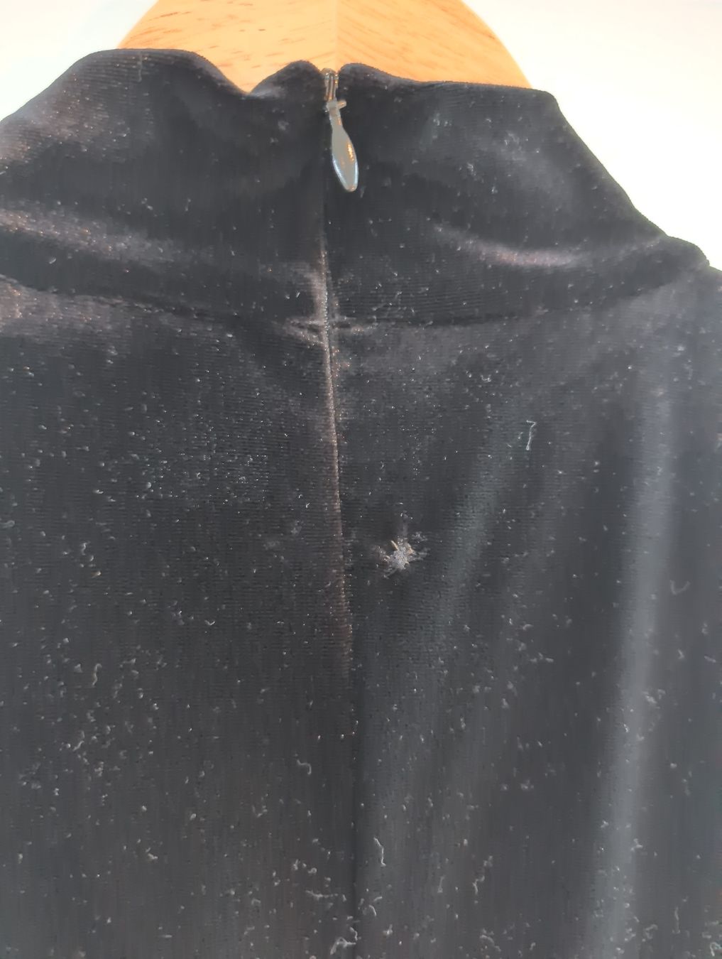 Vestiti: Vintage langes schwarzes Samtkleid von C&A, Grösse S – Usato da Kirchberg BE venduto da lauraflu 3
