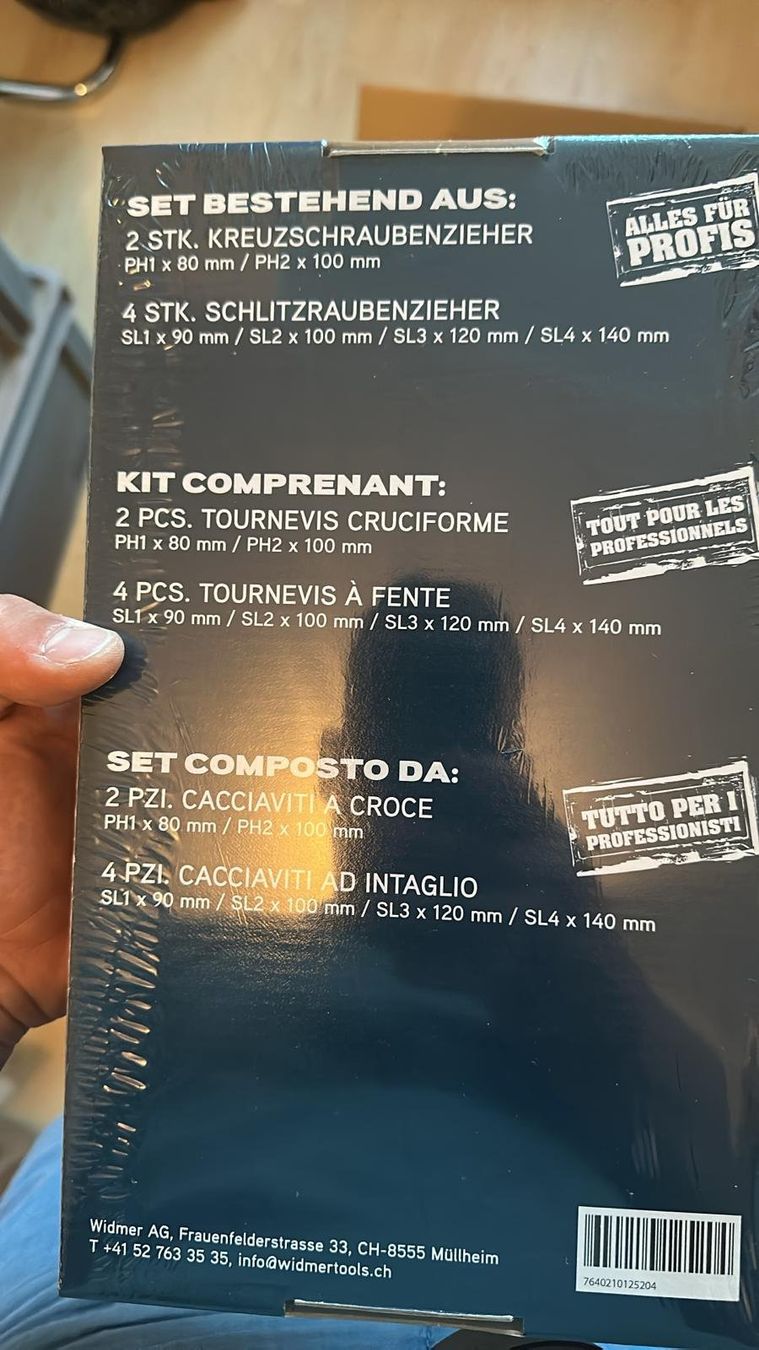 Tutti gli attrezzi: PROFI Schraubenzieher-Set 6-teilig // NEU – Nuovo e nell'imballaggio originale da Dübendorf venduto da zue_jz2m 1