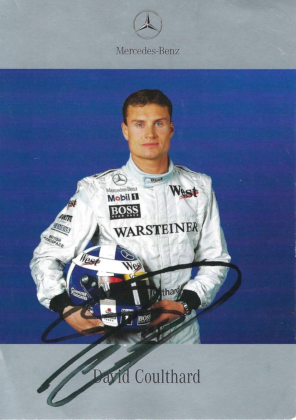 Autografi: David Coulthard, Formel 1, 1999 – Usato da Aarburg venduto da Hktm