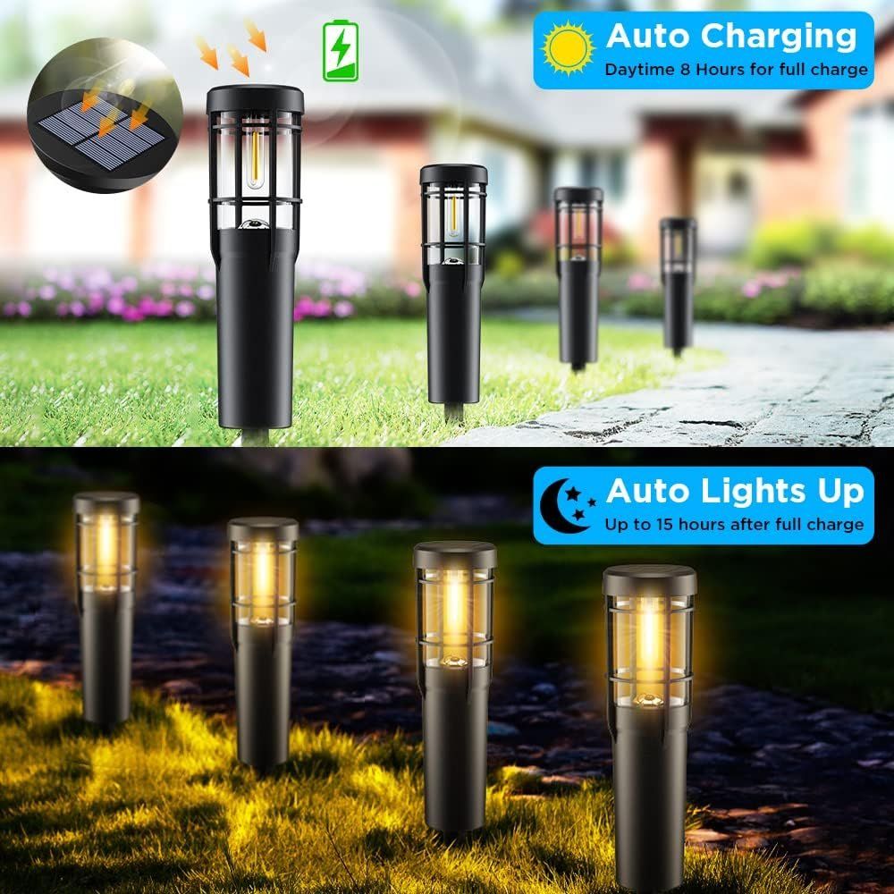 Lampade: Solarlampen - 4 Stück - Warmweiß LED – Nuovo e nell'imballaggio originale da Nuglar venduto da SaleRitter 4