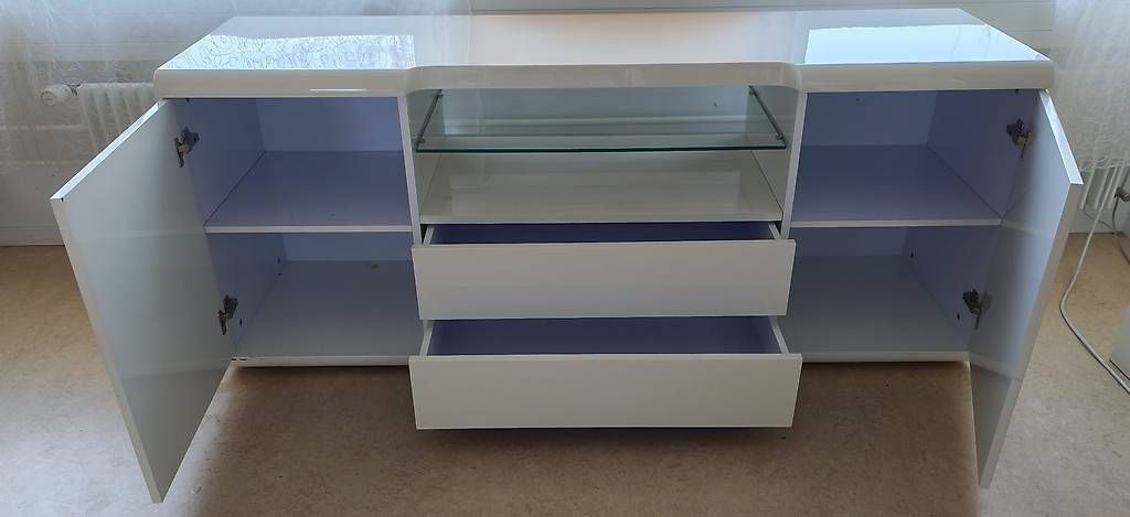 Credenze: Sideboard Weiss - Hochglanz – Usato da Lyss venduto da schopfm 1