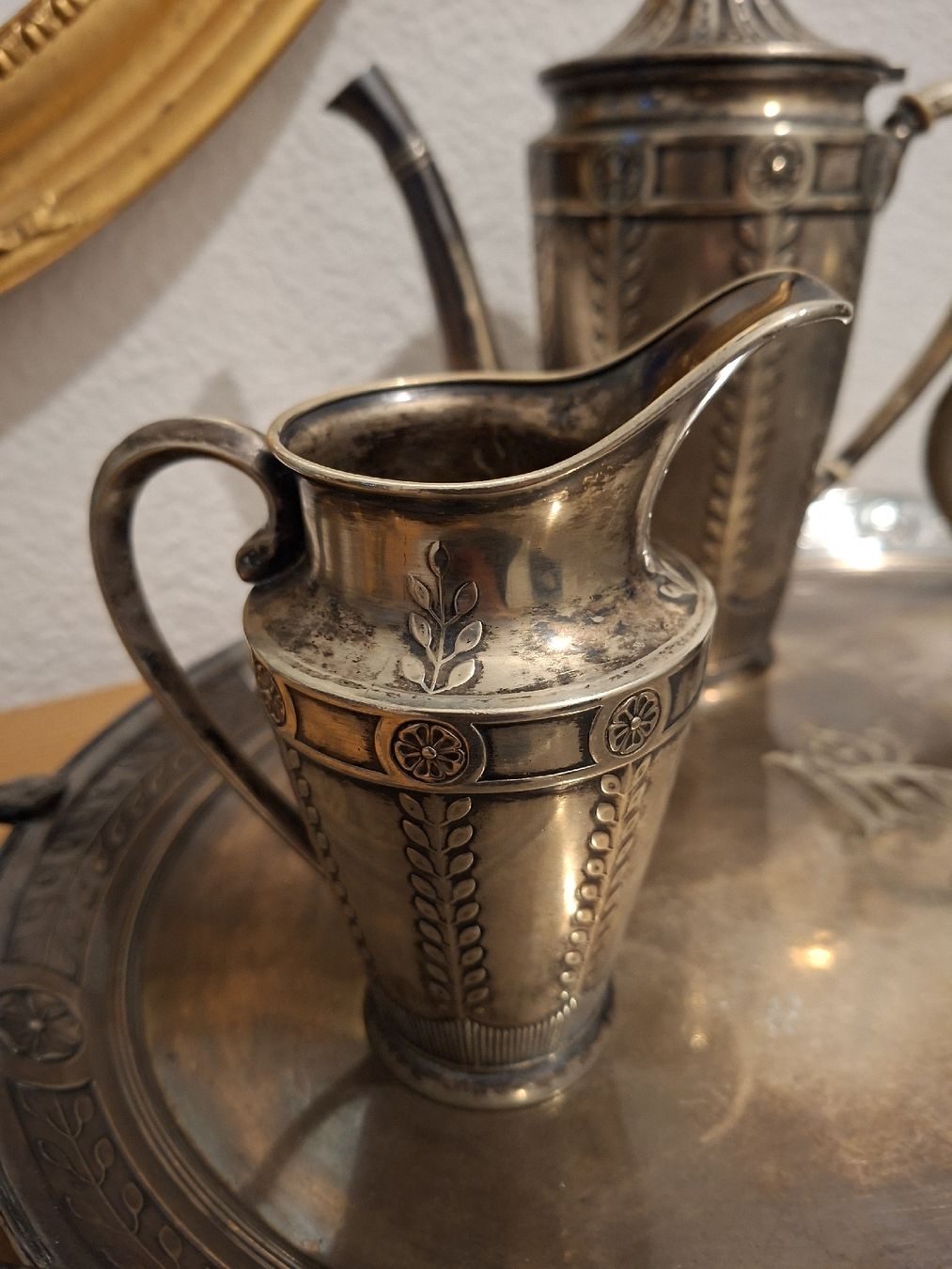 Set di piatti: Elegantes Vintage Tee-Service Silber oder versilbert - 4 Tei – Usato da Bern venduto da rojdabern 3