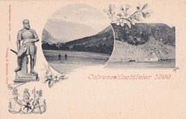 Postkarte Calvenschlachtfeier 1899