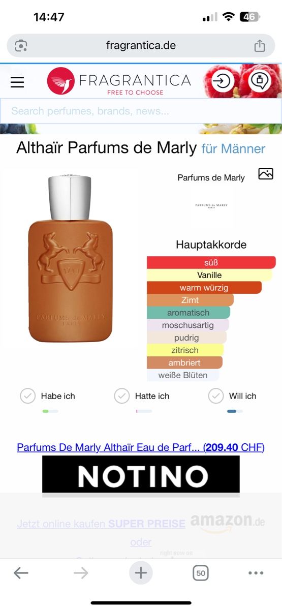 Profumi & Eau de Toilette: Parfums de Marly - Althaïr -5 ml – Usato da Sursee venduto da nri_sbv9 1