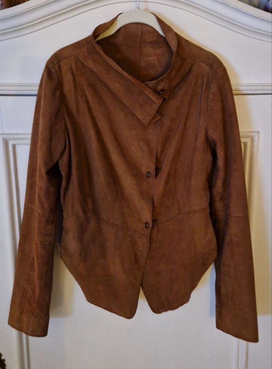 Jacken: Leonardo Suede Leather Jacket, Size 38 Made in Italy – Gebraucht aus Zürich von Heisenberg27 8