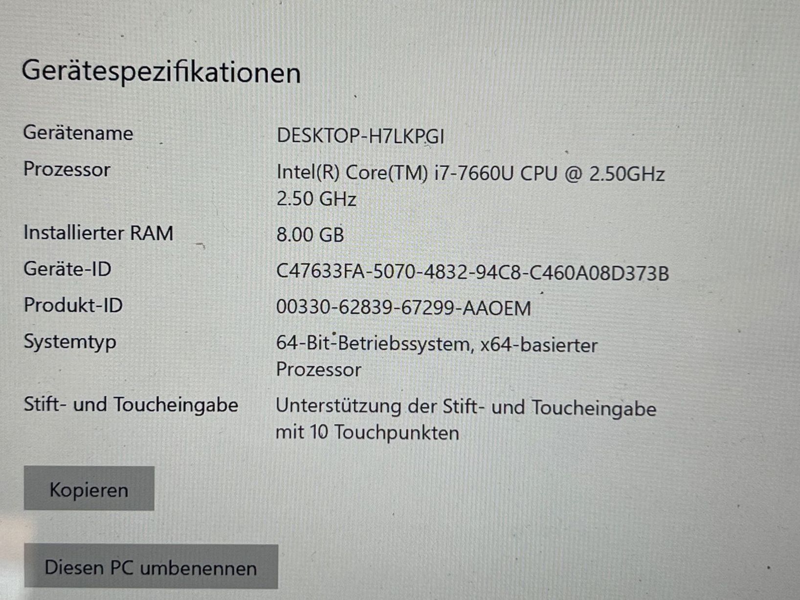 Microsoft Notebooks: Microsoft Surface Pro i7-7660U CPU 8GB mit Stift + Netzteil – Gebraucht aus Teufen AR von pas_5nt9 4