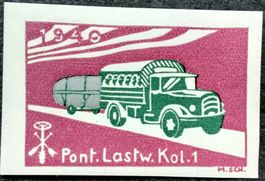 Pontonier Lastwagen Kol 1, geschn, 2.WK, Wi Pont 2-2