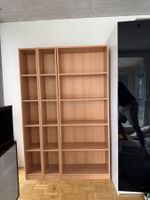 3er Set Bücherregale – Buche-Optik (1x breit, 2x schmal)