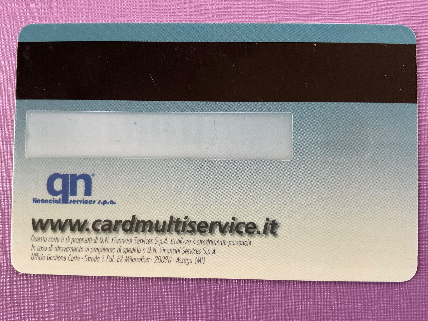 Schede telefoniche: Cardmultiservice Genova – Usato da Winterthur venduto da Grap75 1