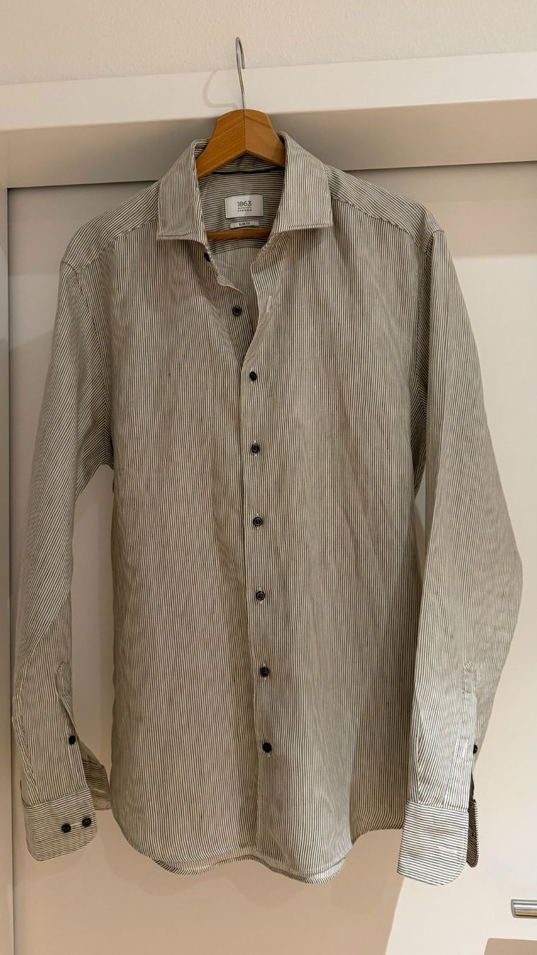 Eterna Chemises: ETERNA 1863 Slim Fit Hemd gestreift Gr. L – D'occasion à Liestal par Schatzsucher90