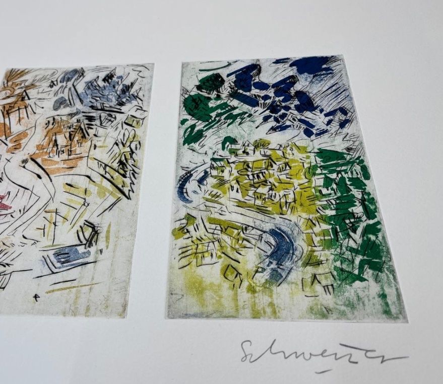 Grafica & Litografie: Hans Schweizer, handsigniert, nummeriert – Usato da Rain venduto da Pic-Ass 2